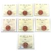 Image 1 : 1-cent 1998, 1999, 2000, 2001, 2002P, 2003, 2003P ICCS Certified MS-66 (7pcs)