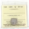 Image 1 : 5-cent 1889 ICCS Certified EF-40!