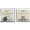 Image 1 : 5-cent 1898 VF-30 & 1899 EF-45. Both coins are ICCS Certified. 2pcs.