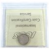Image 2 : 5-cent 1909 Round Leaves Cross/Bow Tie ICCS Certified VF-30 (Cleaned). Scarce variety!