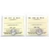 Image 1 : 5-cent 1919 MS-63, 1920 MS-64. Both coins are ICCS Certified. 2pcs.