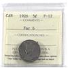 Image 1 : 5-cent 1926 Far 6 ICCS Certified F-12.