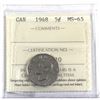 Image 1 : 5-cent 1948 ICCS Certified MS-65.