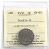 Image 1 : 5-cent 1958 Double 8 ICCS Certified MS-65.