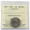 Image 1 : 5-cent 1995 ICCS Certified MS-66.