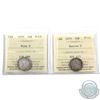 Image 1 : 10-cent 1870 Narrow 0 & Wide 0 ICCS Certified F-15. 2pcs