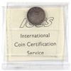 Image 2 : 10-cent 1880-H Obv.1 ICCS Certified MS-60! Soft golden orange tones on reverse and light grey tones