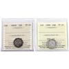 Image 1 : 10-cent 1882-H & 1888 ICCS Certified VF-20. 2pcs.
