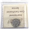 Image 2 : 10-cent 1893 Flat Top 3, Obverse 5 ICCS Certified AU-50. *Scarce Obverse*