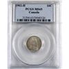 Image 1 : 10-cent 1902-H PCGS Certified MS-65. A lustrous coin with hints of golden toning.