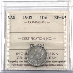 10-cent 1903 ICCS Certified EF-45.
