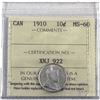 Image 1 : 10-cent 1910 ICCS Certified MS-60.