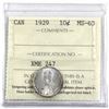 Image 1 : 10-cent 1929 ICCS Certified MS-63