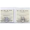Image 1 : 10-cent 1943 & 1946 ICCS Certified MS-64. 2pcs.