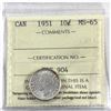 Image 1 : 10-cent 1951 ICCS Certified MS-65.