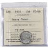 Image 1 : 10-cent 1955 ICCS Certified PL-66 Heavy Cameo.