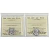 Image 1 : 10-cent 1956 & 1957 ICCS Certified MS-66. 2pcs