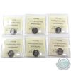 Image 2 : 10-cent 2000, 2001P Volunteers, 2002P, 2003P New Effigy, 2004P & 2005P ICCS Certified MS-66. 6pcs