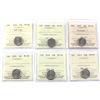Image 1 : 10-cent 2006 RCM Logo, 2006P, 2007 Straight 7, 2009, 2010, & 2011 ICCS Certified MS-66. 6pcs.