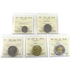 Image 1 : 10-cent, 25-cent, 50-cent, Loon $1 & $2 John McCrae 2015 ICCS Certified MS-66. 5pcs