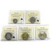 Image 2 : 10-cent, 25-cent, 50-cent, Loon $1 & $2 John McCrae 2015 ICCS Certified MS-66. 5pcs