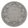 Image 3 : 25-cent 1889 Closed 9 in G-4 condition (small scratches) coin has full date and lettering.