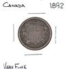 Image 1 : 25-cent 1892 in VF condition an attractive mid-grade example of this Victorian date.