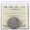 Image 1 : 25-cent 1904 ICCS Certified F-15