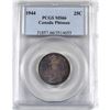 Image 1 : 25-cent 1944 Pitman Sale PCGS Certified MS-66. Coin contains violet toning with hints of underlying