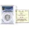 Image 1 : 25-cent 1945 ICCS (Cameo) /PCGS Certified MS-65. A bright coin with mirror like fields.