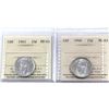 Image 1 : 25-cent 1945 & 1946 both ICCS Certified MS-63 (2pcs)