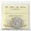 Image 1 : 25-cent 1948 ICCS Certified MS-64