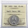 Image 1 : 25-cent 1953 Small Date SF ICCS Certified PL-66 Ultra Heavy Cameo.