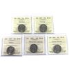 Image 1 : 25-cent 2007 Olympic Commemoratives ICCS Certified MS-66 - Biathlon, Curling, Hockey, Wheelchair Cur