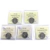 Image 2 : 25-cent 2007 Olympic Commemoratives ICCS Certified MS-66 - Biathlon, Curling, Hockey, Wheelchair Cur