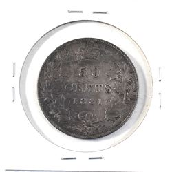 50-cent 1881-H in VF condition. Coin has some medium deep grey tones throughout, but over all great