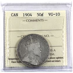 50-cent 1904 ICCS Certified VG-10.