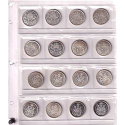 Estate Lot: Collection of 64x 50-cent 1953-2013 in Grandmaster album. 17x Silver coins average grade