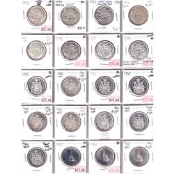 Estate Lot: Collection of 80x 50-cent 1953-2020 24x Silver Issues! Near Complete Collection with Sil