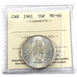 50-cent 1961 ICCS Certified MS-66