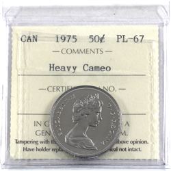50-cent 1975 ICCS Certified PL-67 Heavy Cameo.