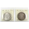 Image 1 : Silver $1 1935 MS-63 & 1936 MS-62 both ICCS Certified.