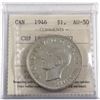 Image 1 : Silver $1 1946 CH#1946 Rev-002 ICCS Certified AU-50