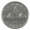 Image 3 : Silver $1 1947 Pointed 7 with Dot, Double HP ICCS Certified MS-60. A bright flashy Coin!