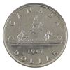 Image 3 : Silver $1 1947 Pointed 7 Double HP PCGS Certified MS-60. A bright flashy coin with better eye appeal