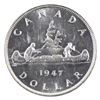 Image 3 : Silver $1 1947 Blunt 7, 7/7 ICCS Certified MS-60. Bright coin great details for the grade level.
