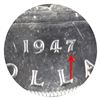 Image 5 : Silver $1 1947 Blunt 7, 7/7 ICCS Certified MS-60. Bright coin great details for the grade level.