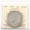 Image 1 : Silver $1 1947 Maple Leaf ICCS Certified EF-40 Great mid-grade coin.