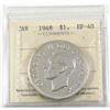 Image 1 : Silver $1 1948 ICCS Certified EF-40 *Key Date!!*