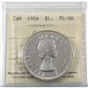 Image 1 : Silver $1 1954 ICCS Certified PL-66 Cameo